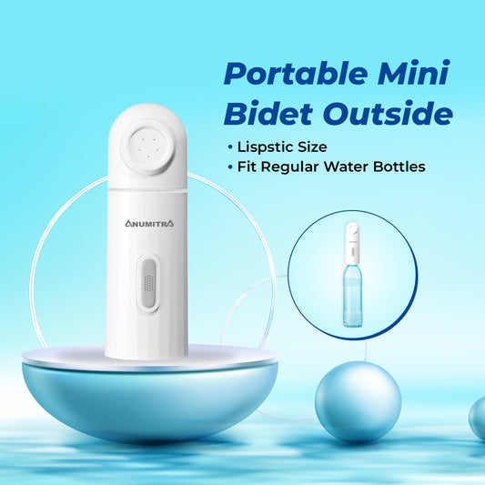 ANUMITRA Portable Bidet with 350ml Bottle for Travel Camping